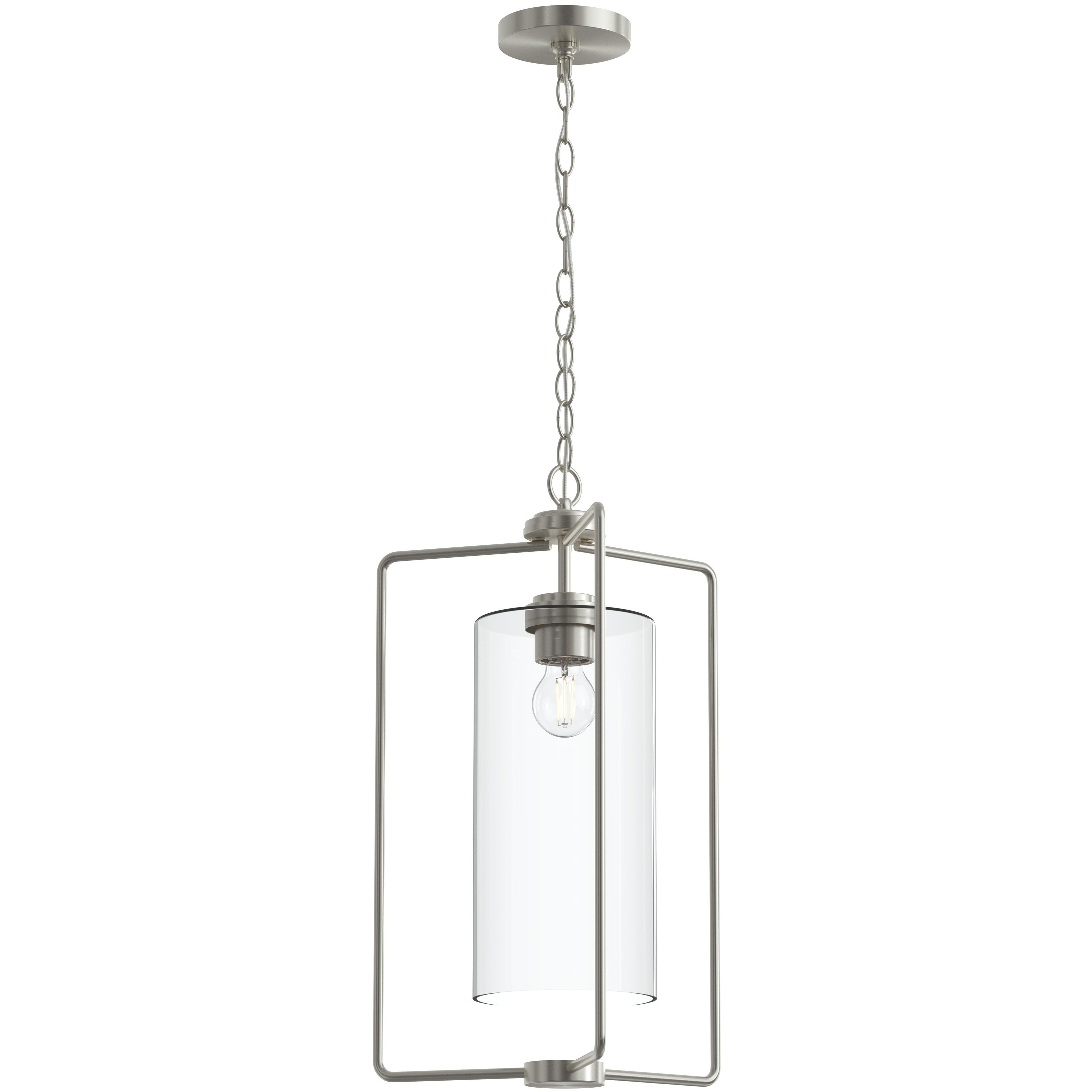 Merry 1 Light 15 inch Brushed Nickel Foyer Pendant Ceiling Light