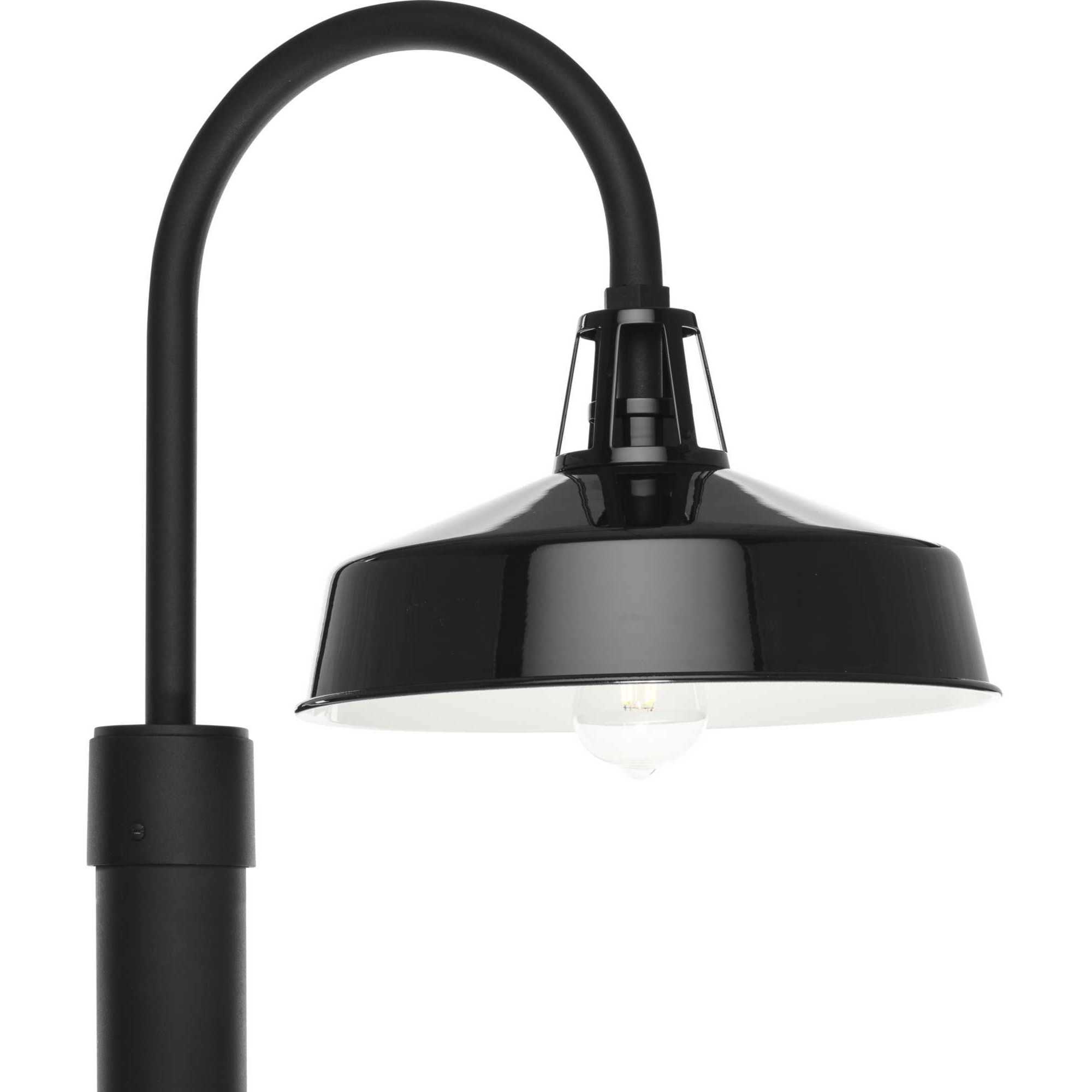 Progress P540103 031 Cedar Springs 1 Light 17 inch Gloss Black Outdoor Post Lantern