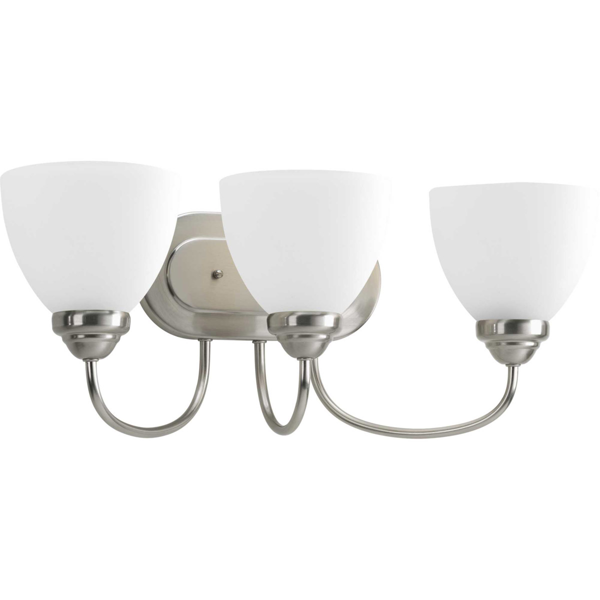 Heart 3 Light 21.63 inch Brushed Nickel Bath Vanity Wall Light