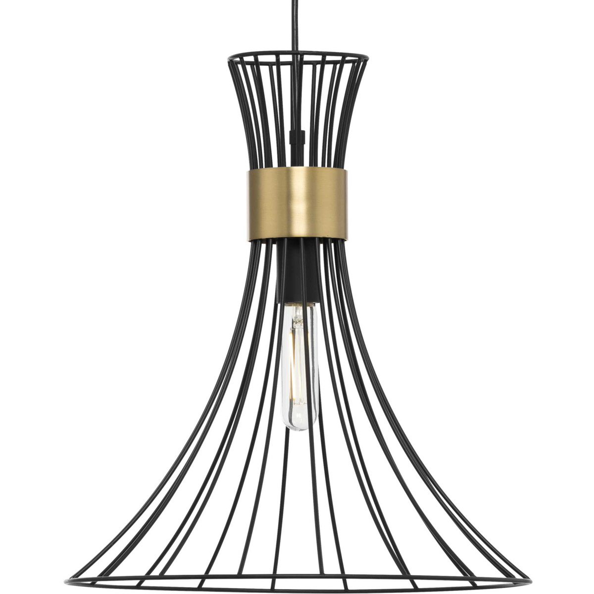 Lorin 1 Light 18 inch Matte Black Pendant Ceiling Light