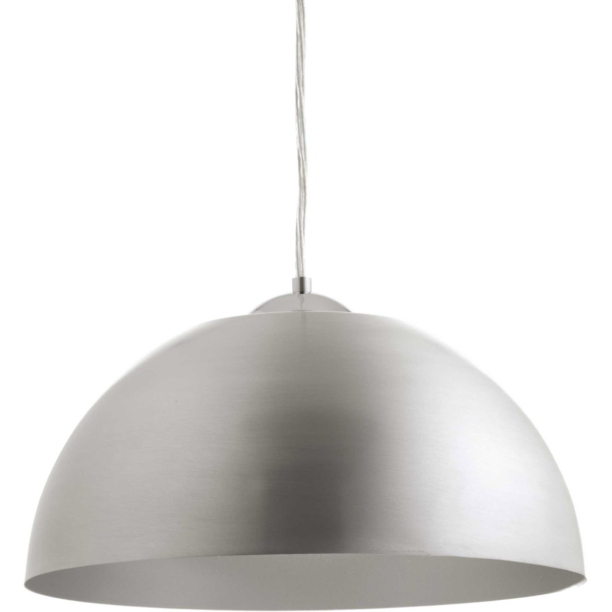 Dome LED LED 16 inch Satin Aluminum Pendant Ceiling Light, Progress LED