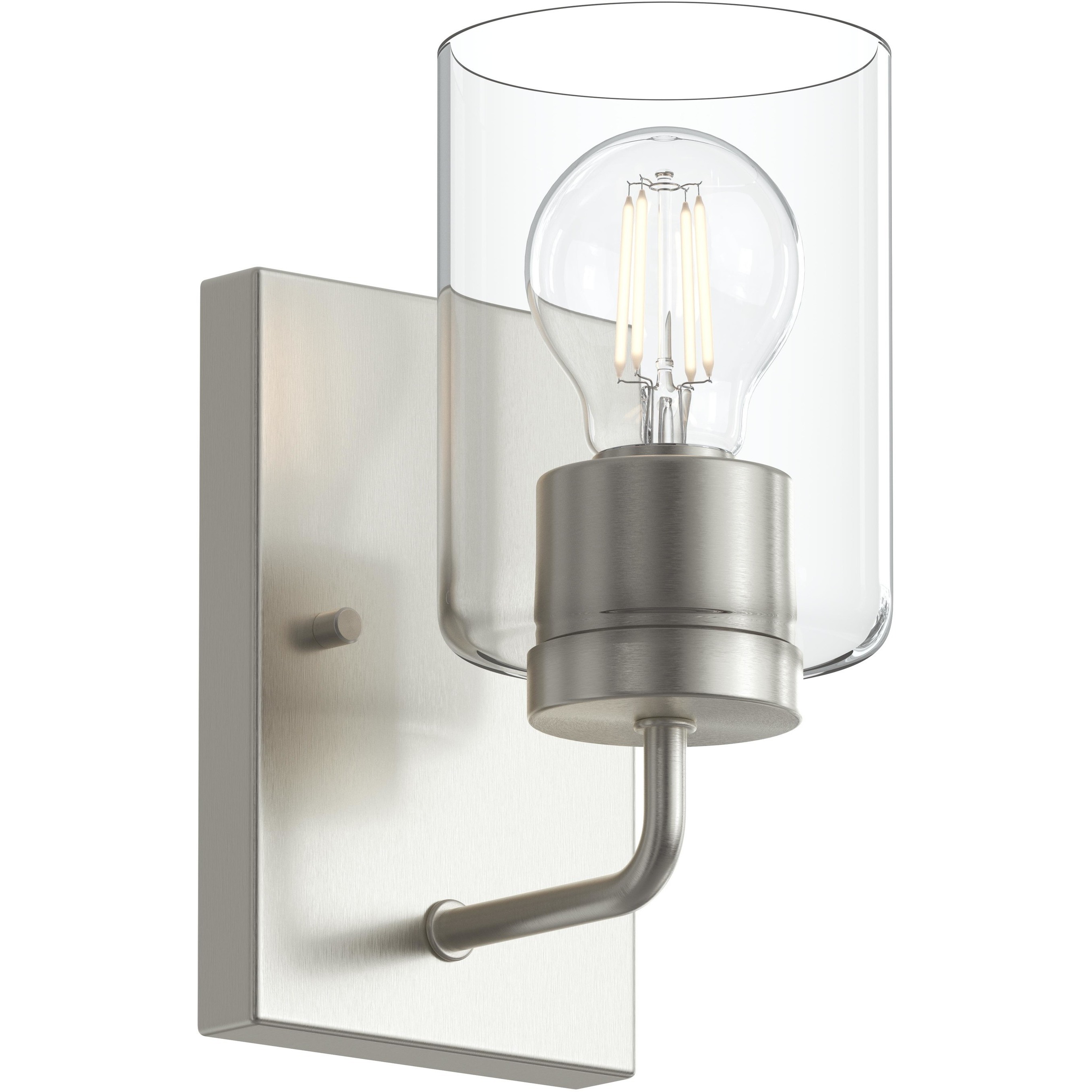 Merry 1 Light 5.75 inch Brushed Nickel Bath Vanity Wall Light