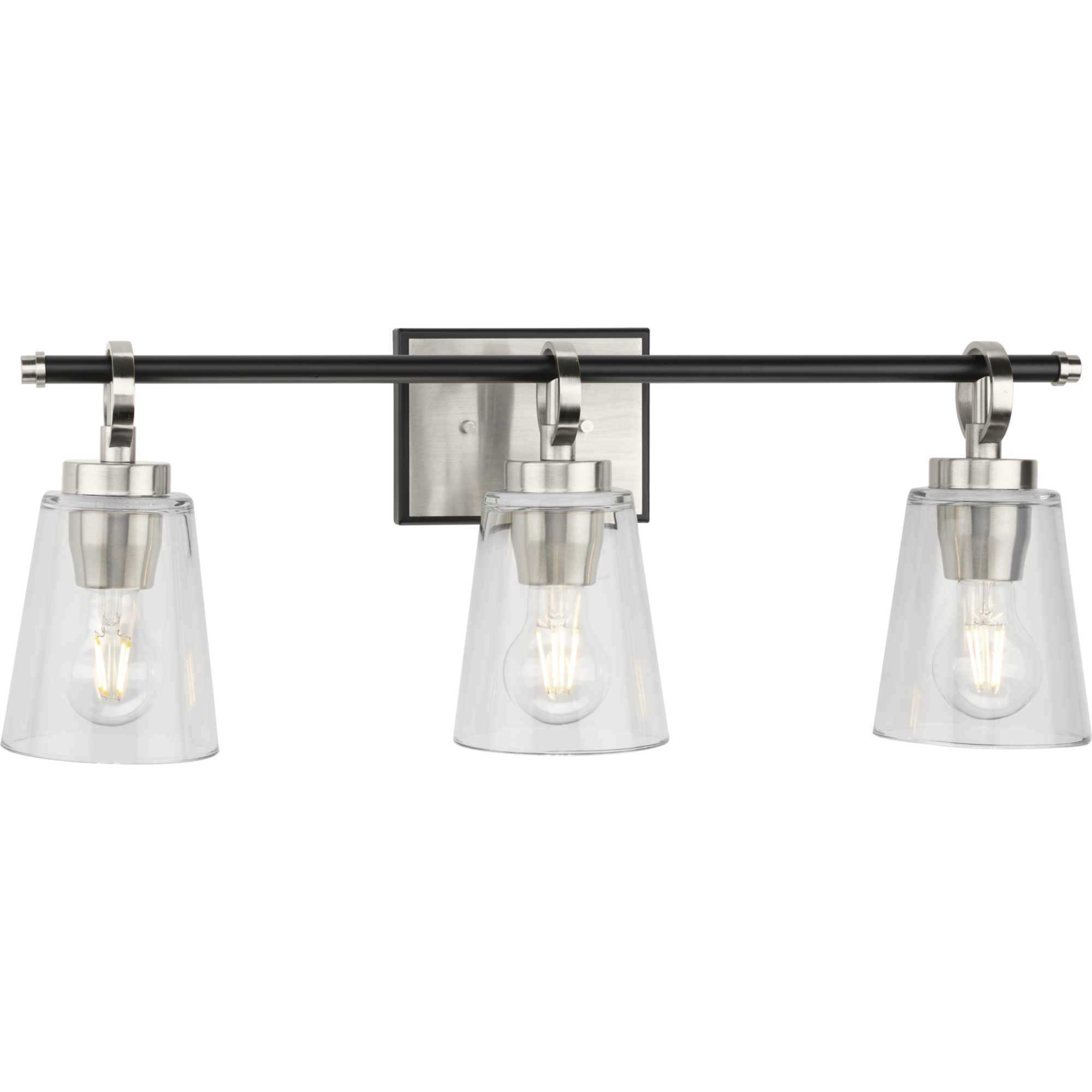 Cassell 3 Light 24.12 inch Brushed Nickel Bathroom Vanity Light Wall Light