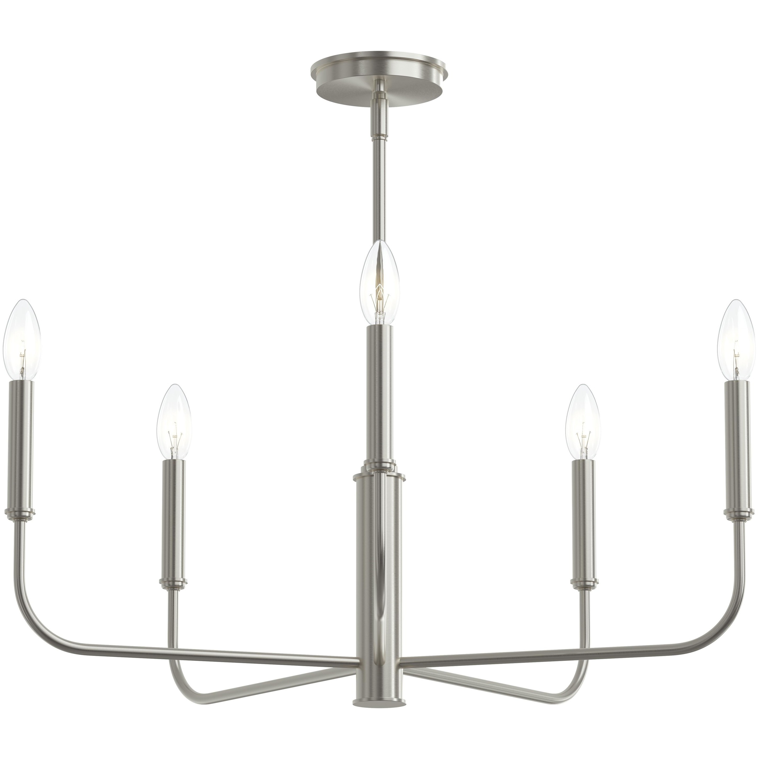 Reines 5 Light 26 inch Brushed Nickel Chandelier Ceiling Light