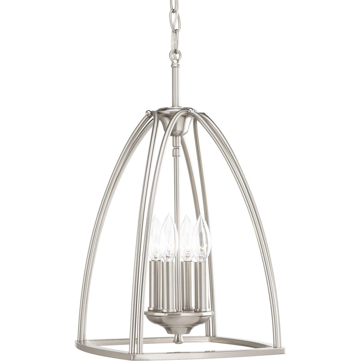 Tally 4 Light 11.88 inch Brushed Nickel Foyer Pendant Ceiling Light