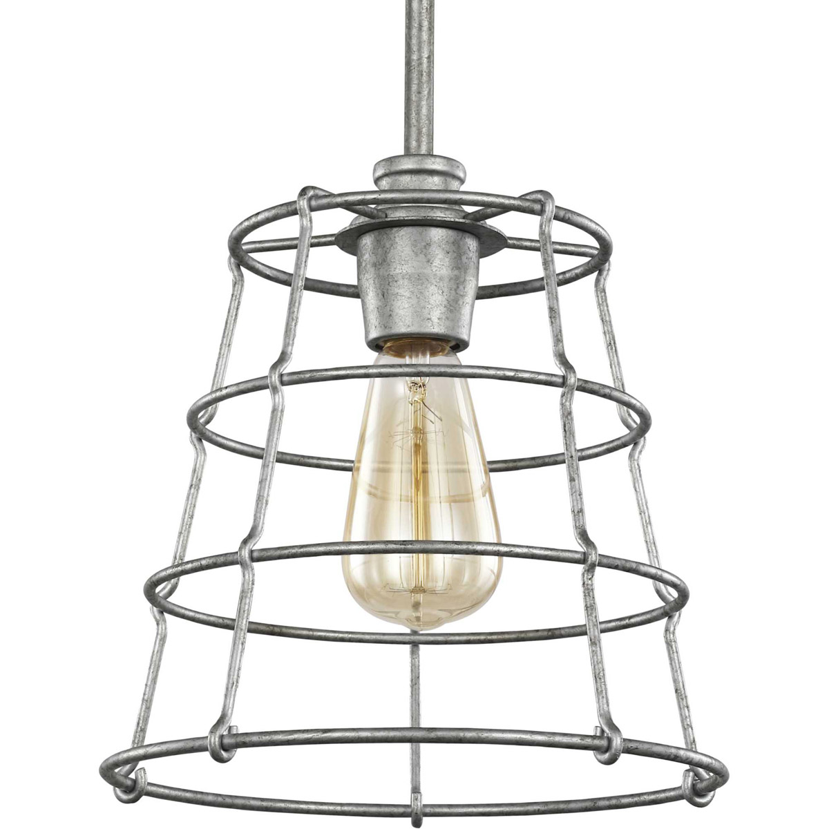 Chambers 1 Light 10 inch Galvanized Mini-Pendant Ceiling Light