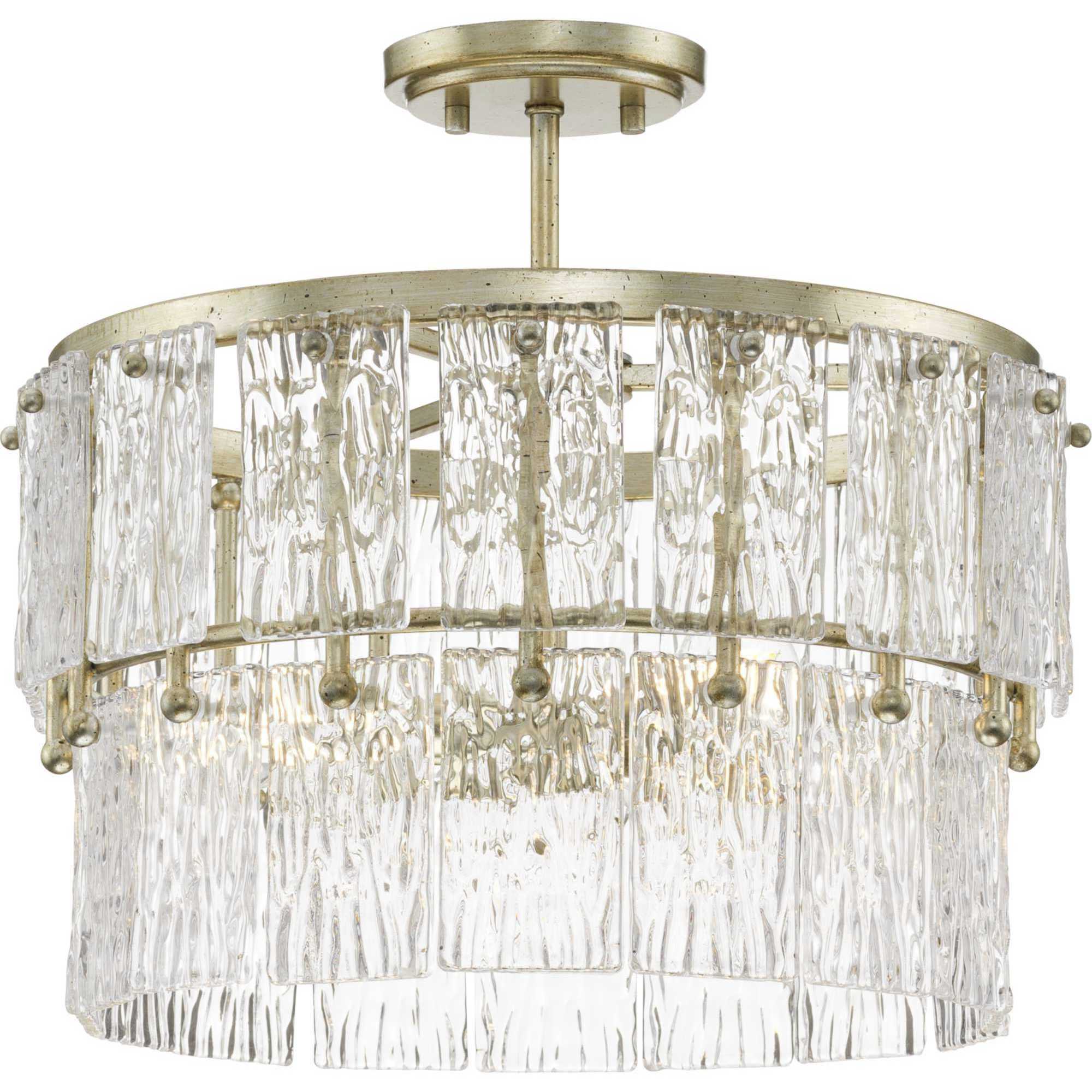 爆買いしたくなる Chevall Light Ceiling Pendant Silver Gilded inch 17 Light 3 パンツ