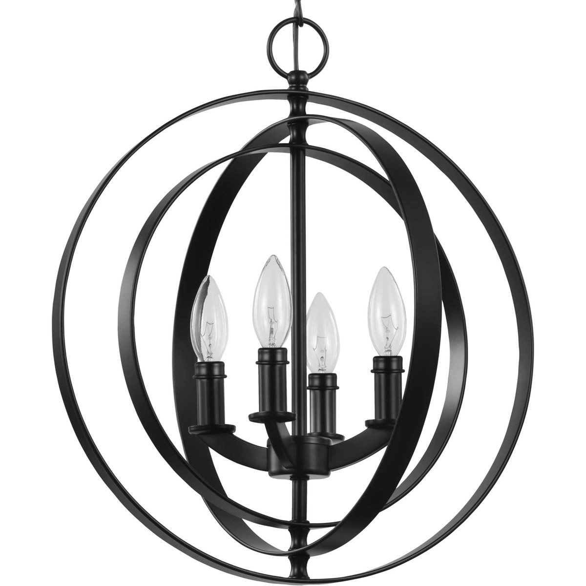Equinox 4 Light 16 inch Matte Black Pendant Ceiling Light