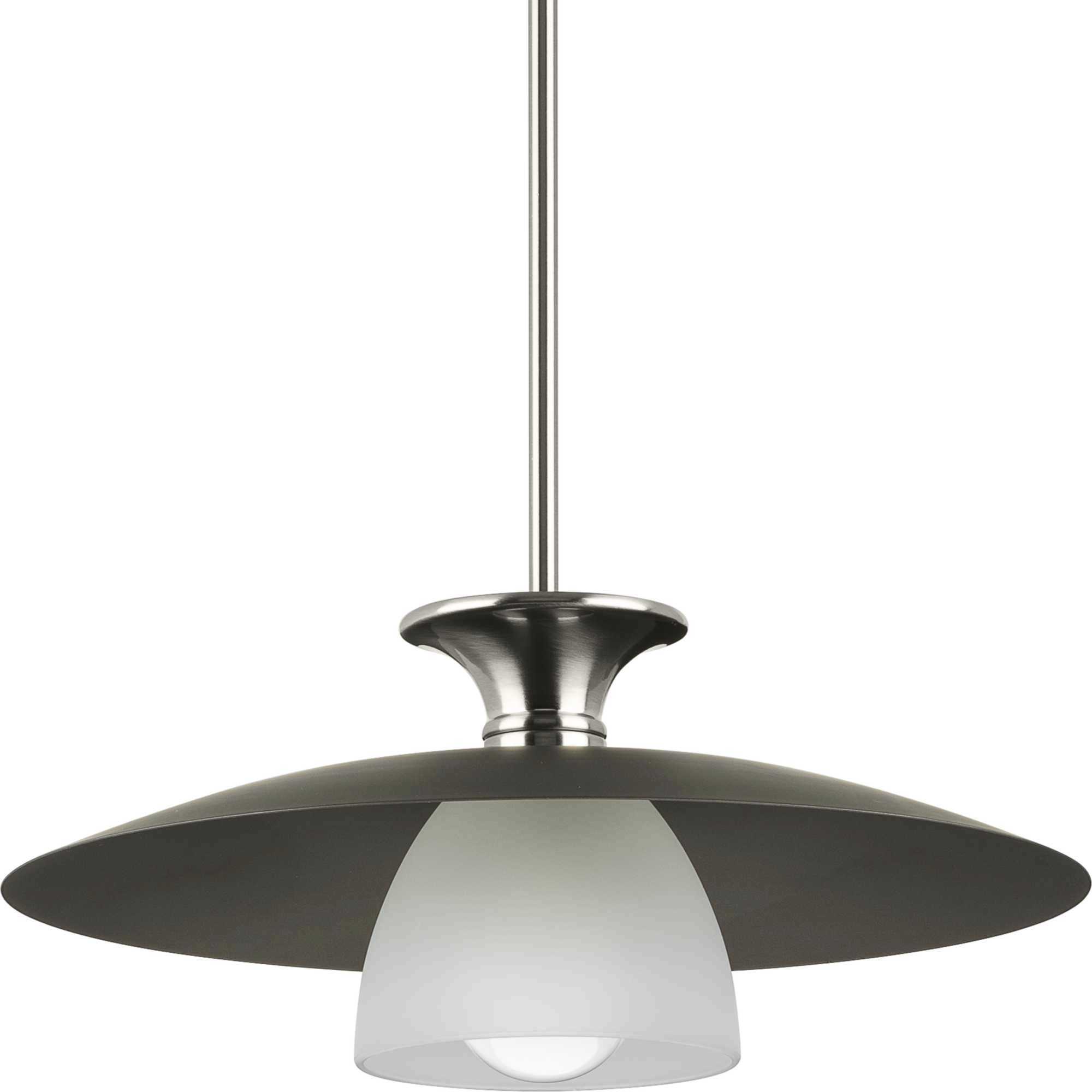Trimble 1 Light 18 inch Brushed Nickel Pendant Ceiling Light, Design Series