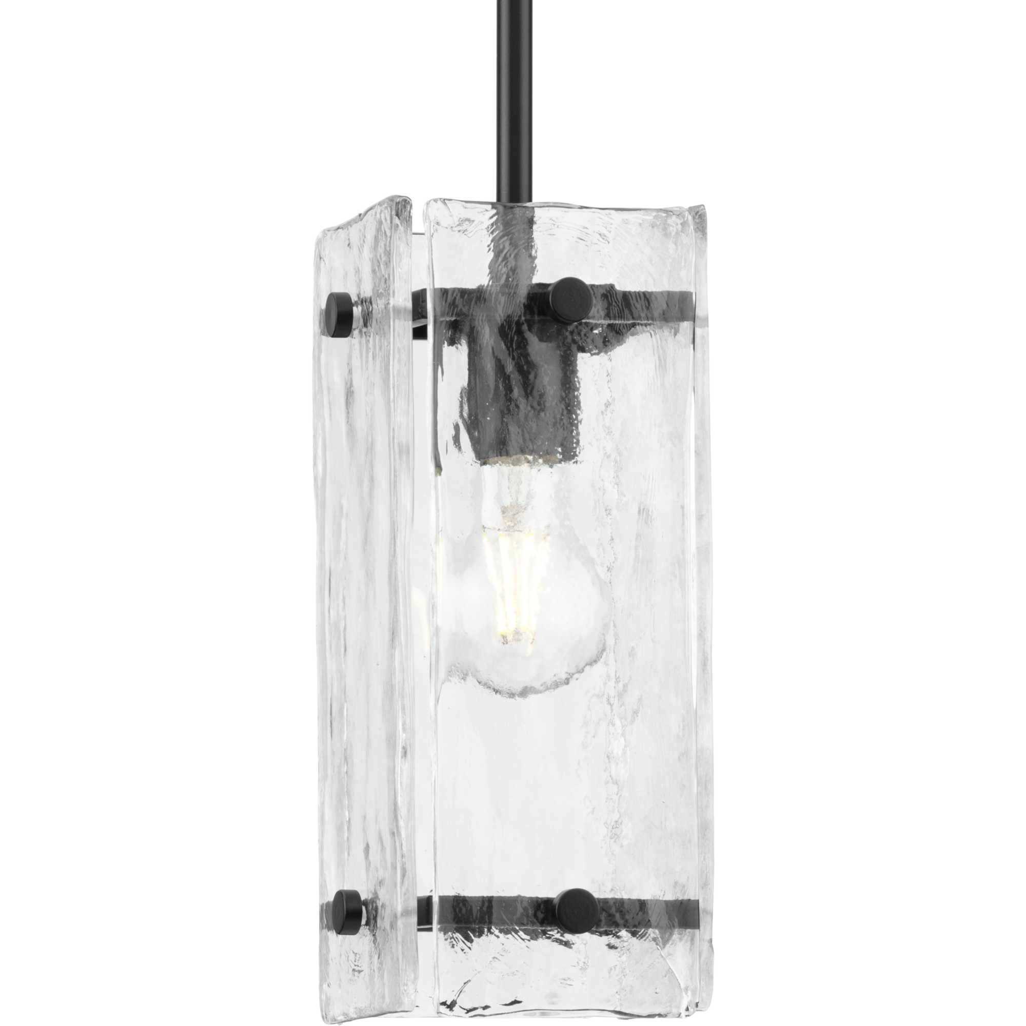 Rivera 1 Light 4.75 inch Matte Black Mini Pendant Ceiling Light, Design Series
