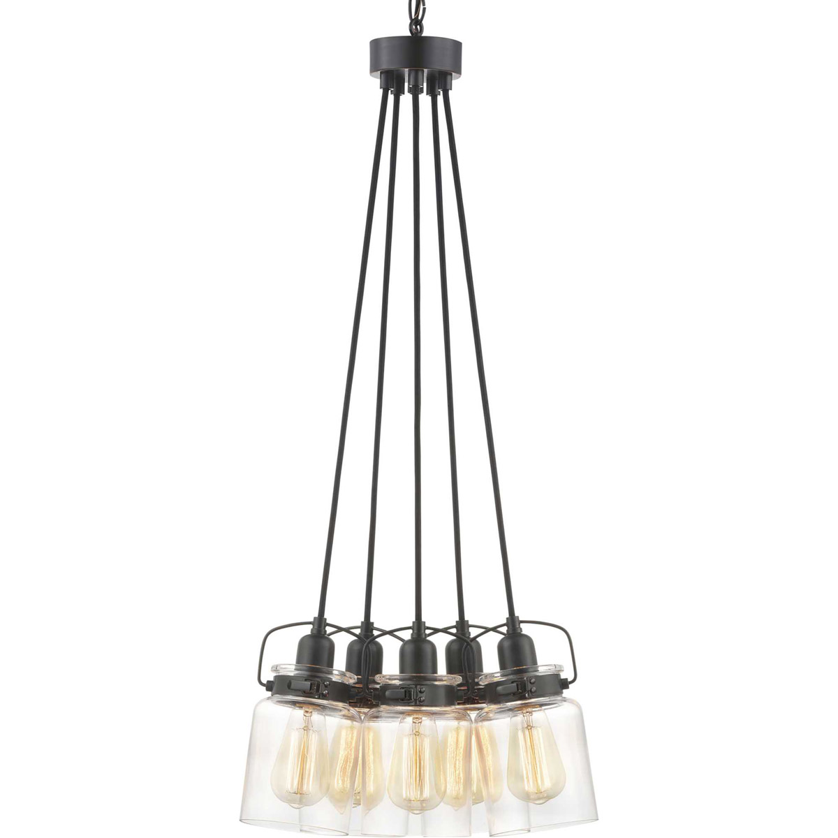 Calhoun 5 Light 28.63 inch Antique Bronze Chandelier Ceiling Light