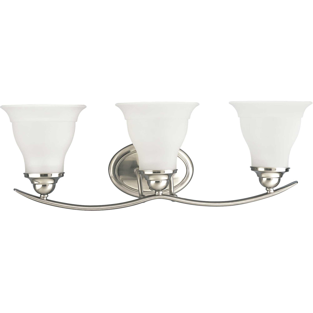 Trinity 3 Light 24 inch Brushed Nickel Bath Vanity Wall Light