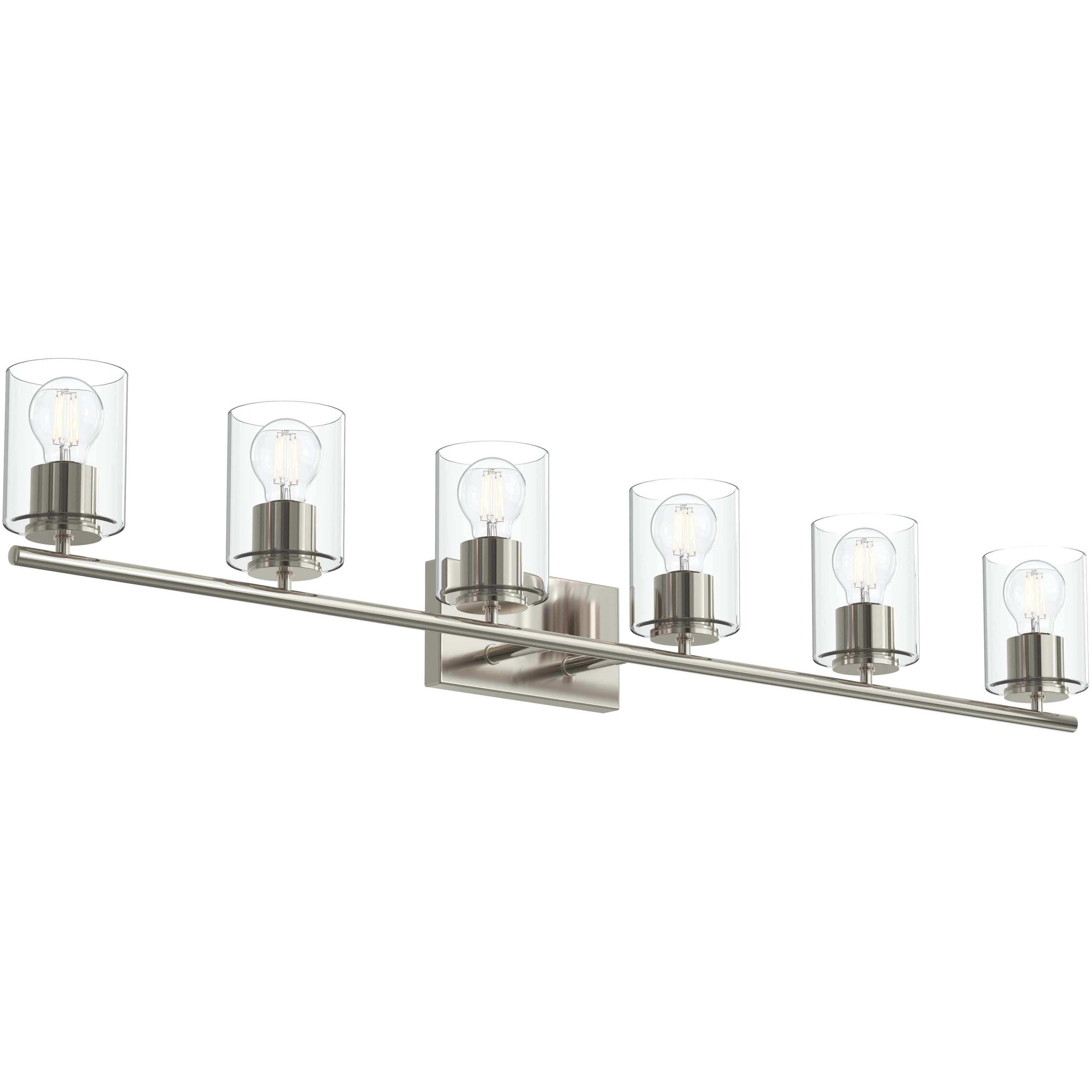Replay 6 Light 48 inch Polished Nickel Bath & Vanity Light Wall Light