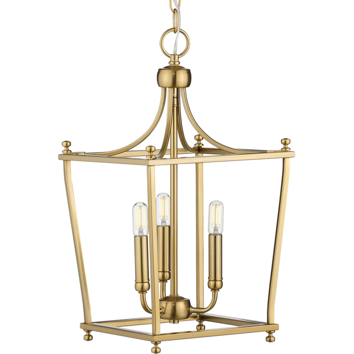 Parkhurst 3 Light 10.88 inch Brushed Bronze Foyer Pendant Ceiling Light