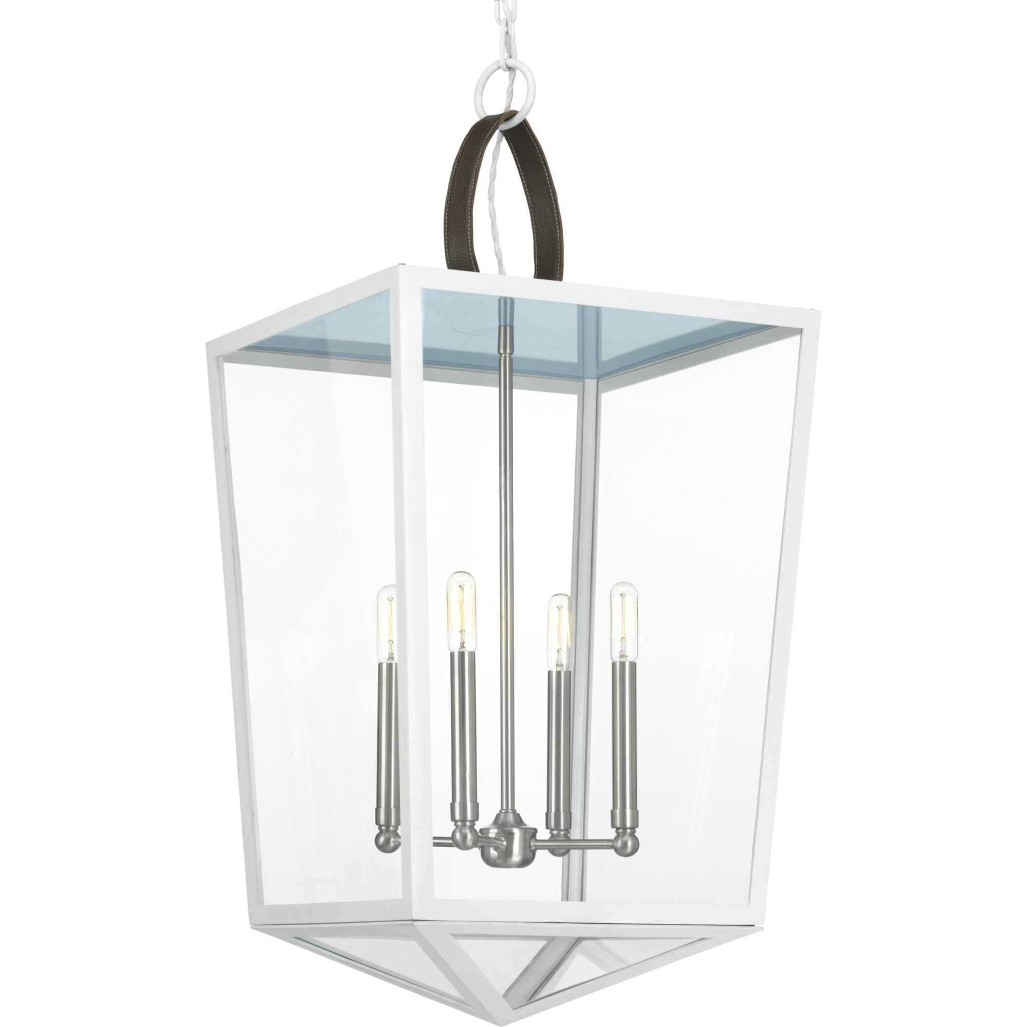 Point Dume&trade; Shearwater 4 Light 16.25 inch White Foyer Pendant Ceiling Light, Design Series