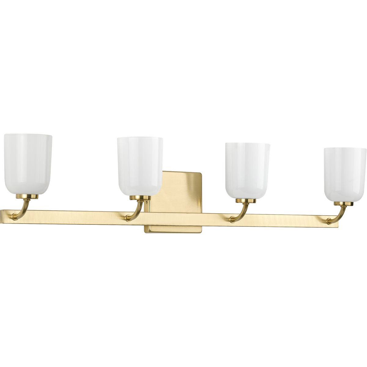 Moore 4 Light 30.75 inch Satin Brass Bath Vanity Wall Light