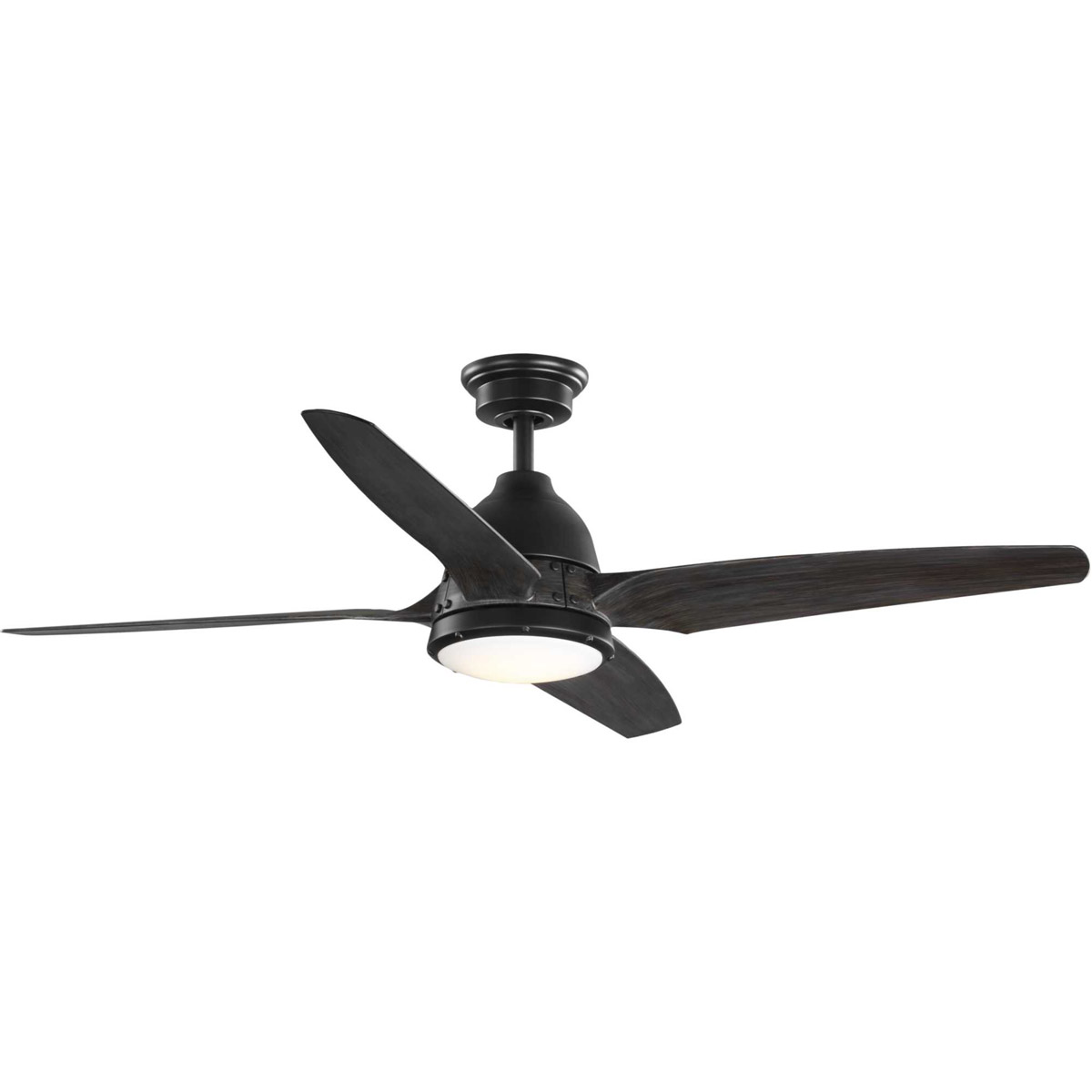 Alleron 56 inch Flat Black with Antique Black Blades Ceiling Fan, image size:1200x1200