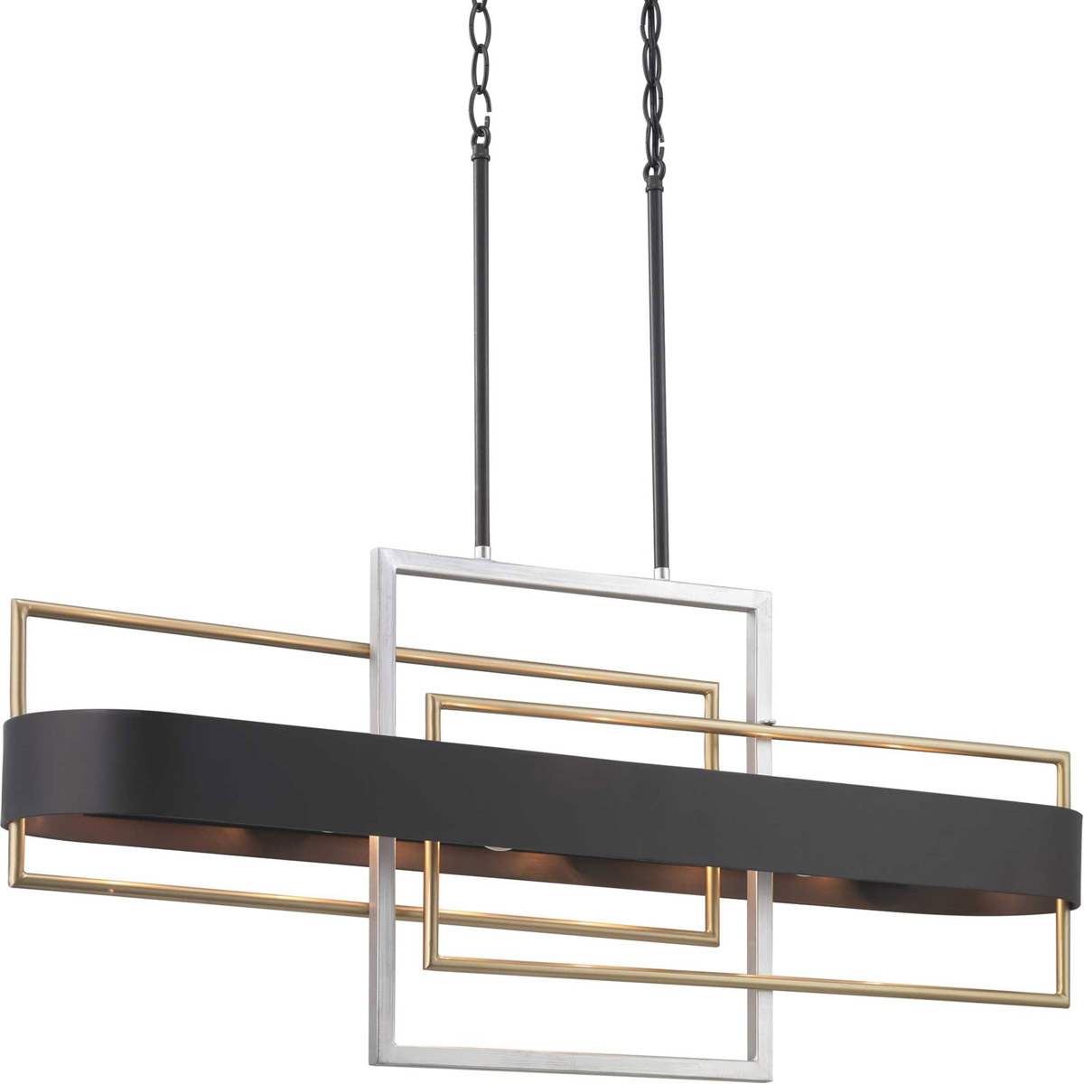 Progress Lighting-Adagio - Six Light Chandelier Black