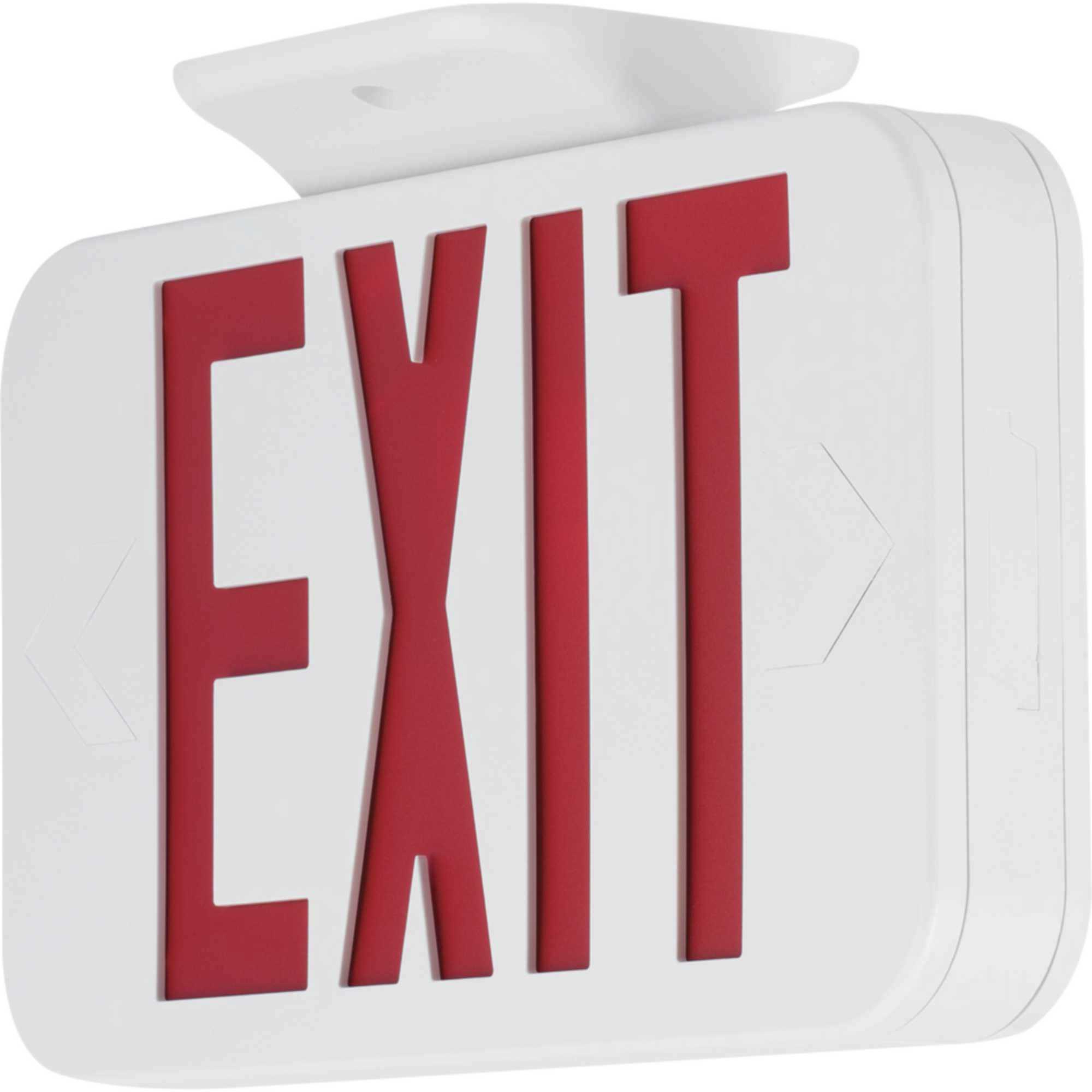 Exit Signs LED 2 inch White Emergency Exit Light Ceiling Light in Red Letters