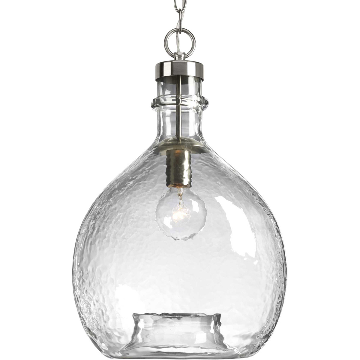 Zin 1 Light 13 inch Brushed Nickel Pendant Ceiling Light, Design Series
