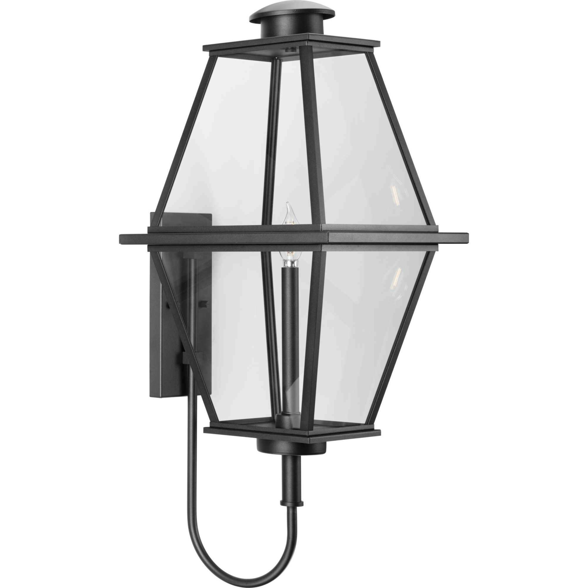 Bradshaw 1 Light 32 inch Textured Black Outdoor Wall Lantern, Design Series