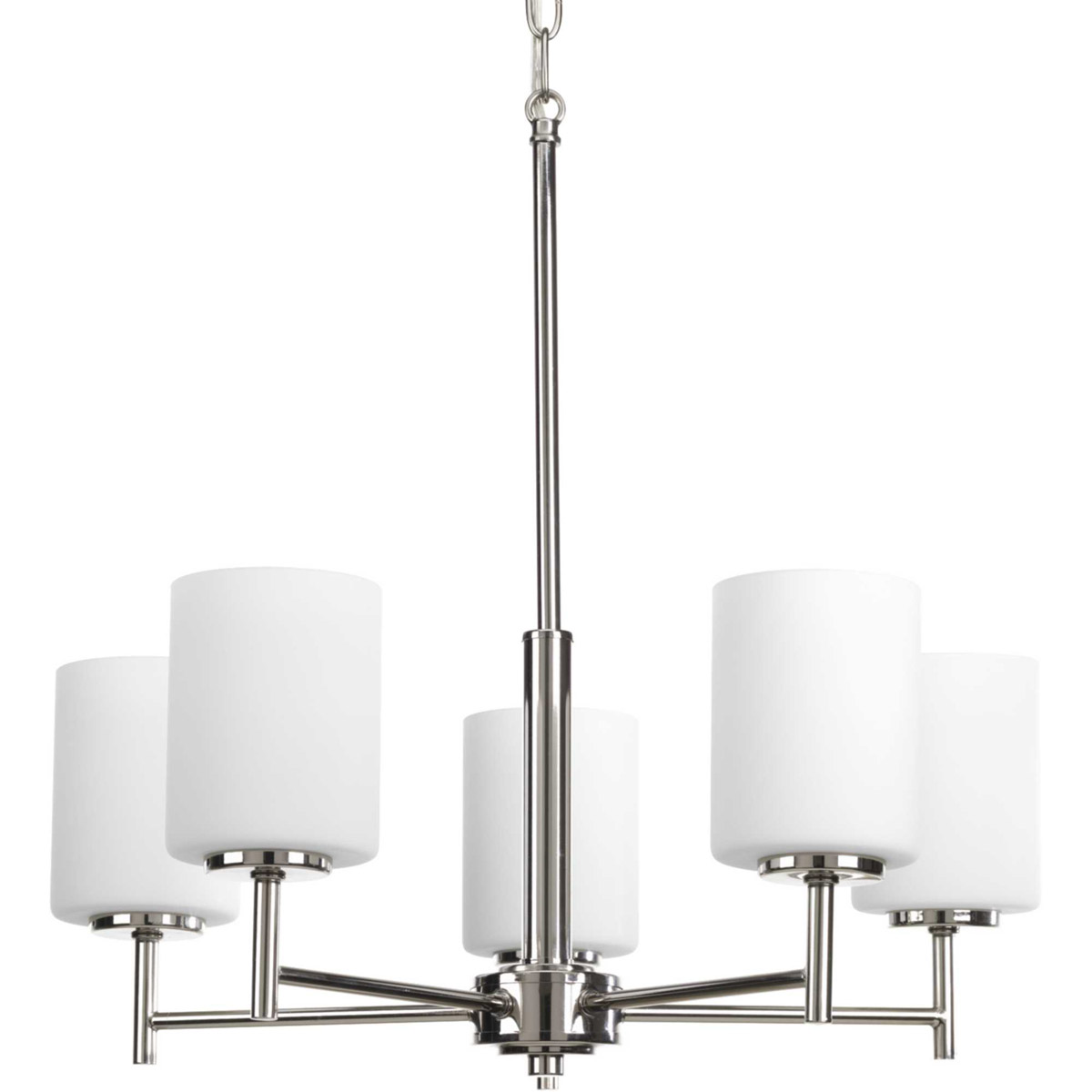 Replay 5 Light 21 inch Polished Nickel Chandelier Ceiling Light