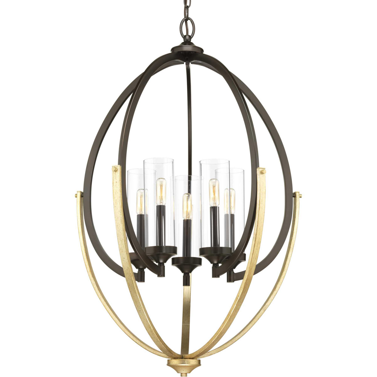 Progress lighting 5 light chandelier top