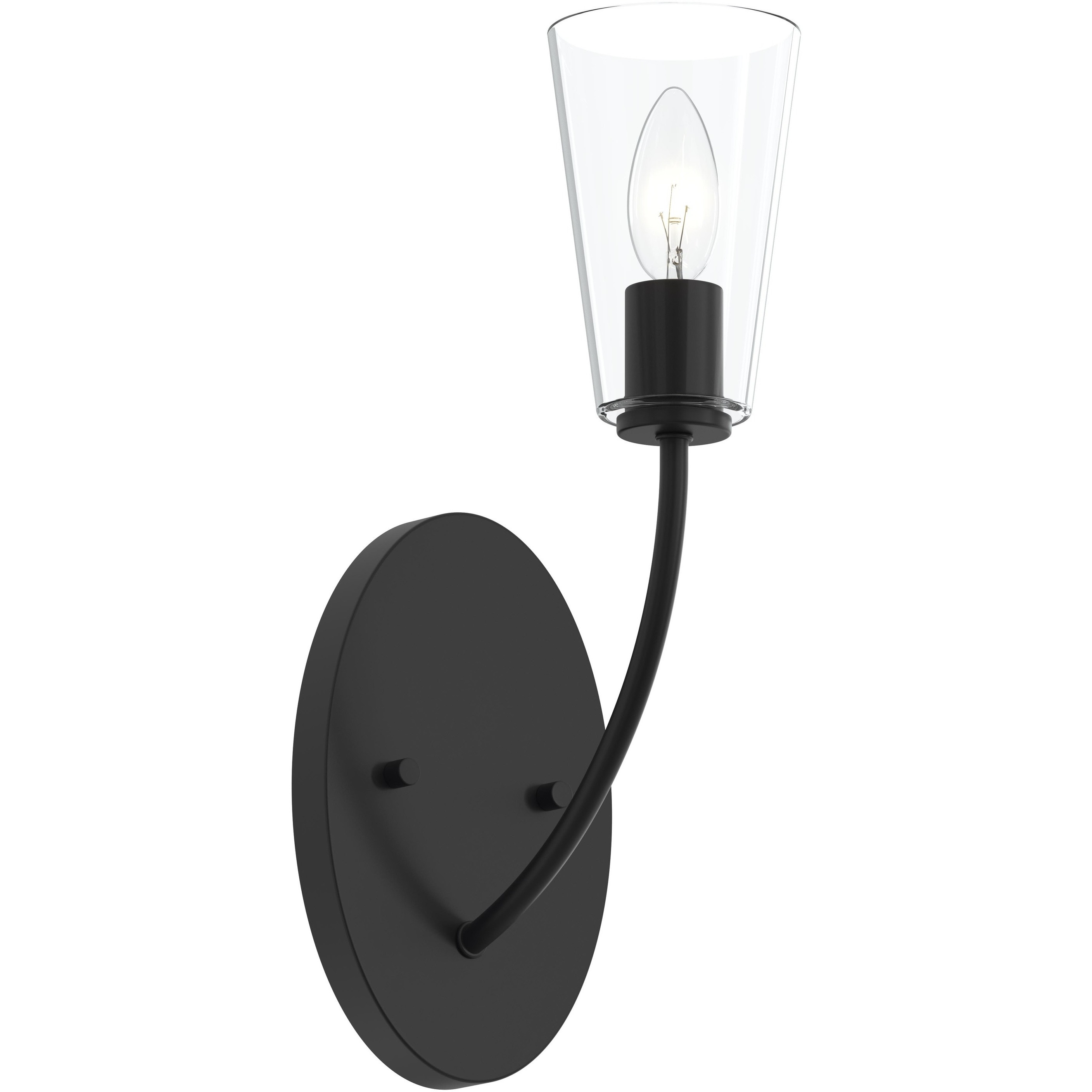 Jheni 1 Light 7 inch Matte Black Wall Sconce Wall Light