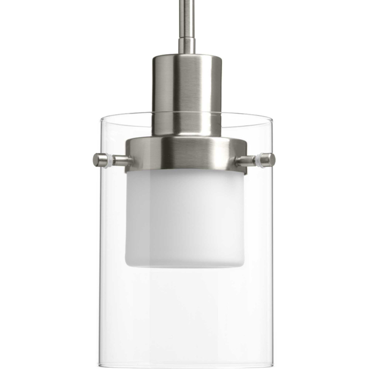 Moderna LED LED 5.75 inch Brushed Nickel Mini-Pendant Ceiling Light, Design Series