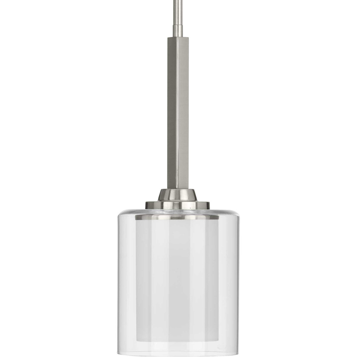 Kene 1 Light 6 inch Brushed Nickel Mini-Pendant Ceiling Light