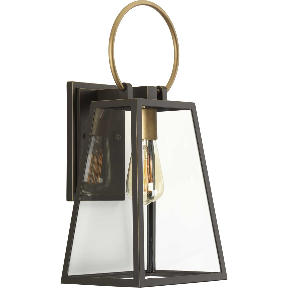 Barnett 1 Light 19 inch Antique Bronze Outdoor Wall Lantern, Medium