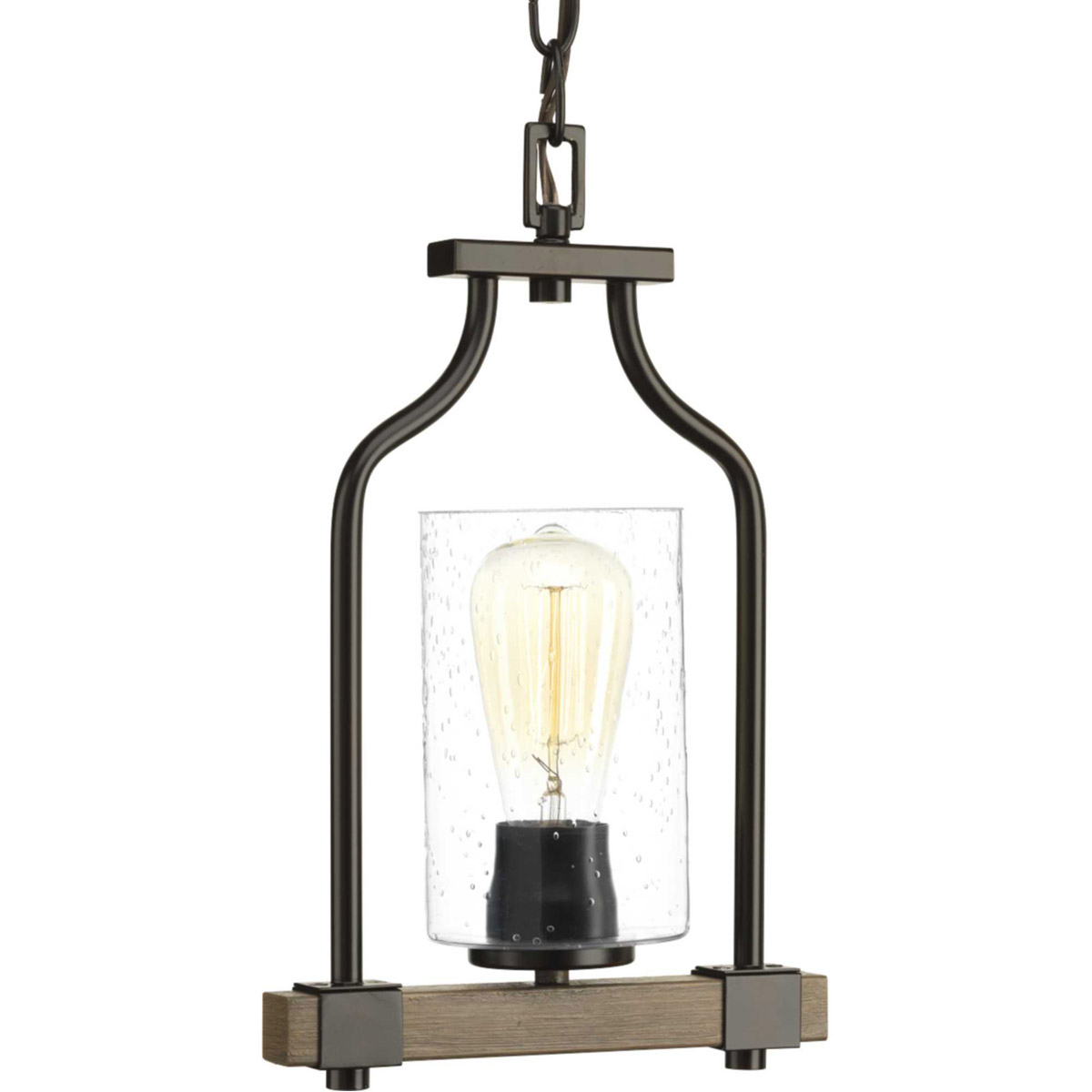 Barnes Mill 1 Light 8.75 inch Antique Bronze Mini-Pendant Ceiling Light