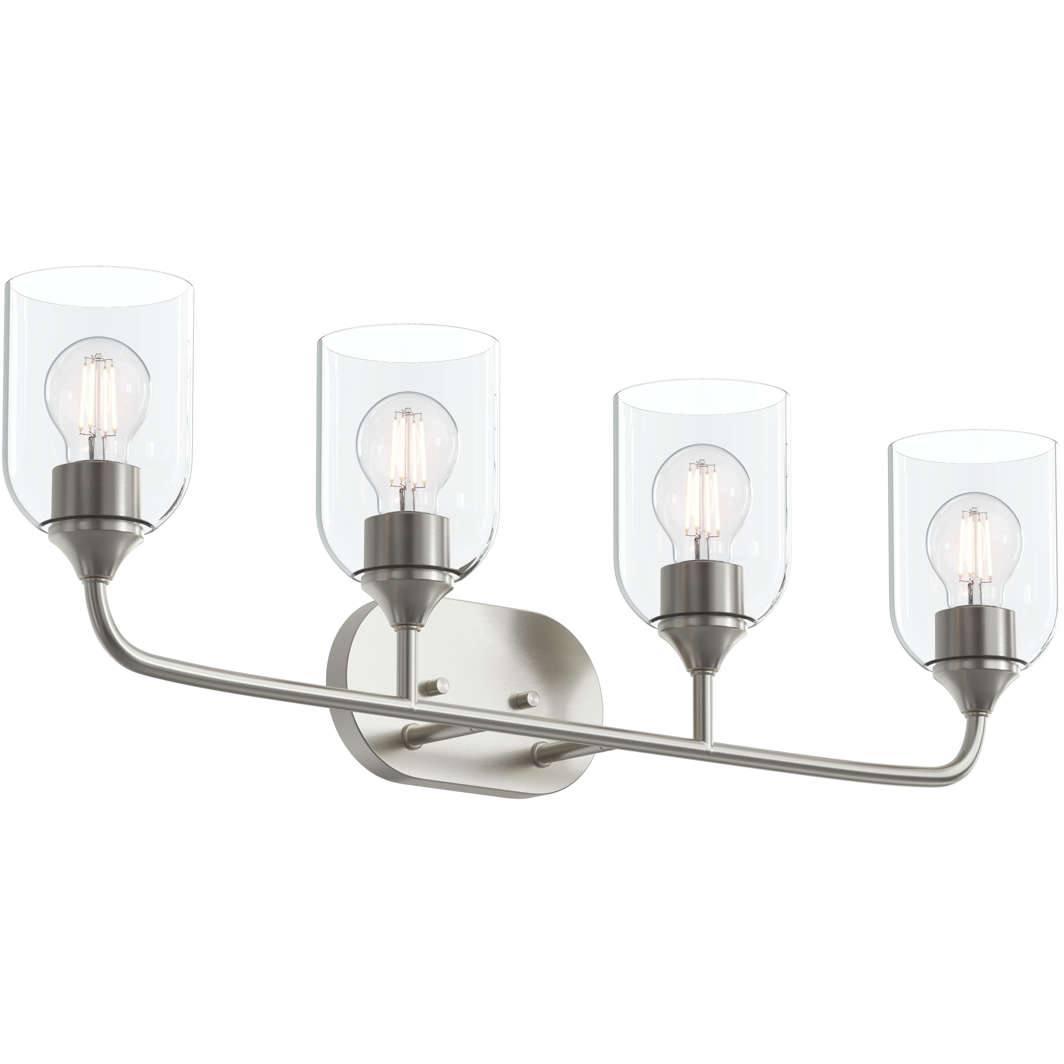 Ilia 4 Light 31 inch Brushed Nickel Bath Vanity Wall Light