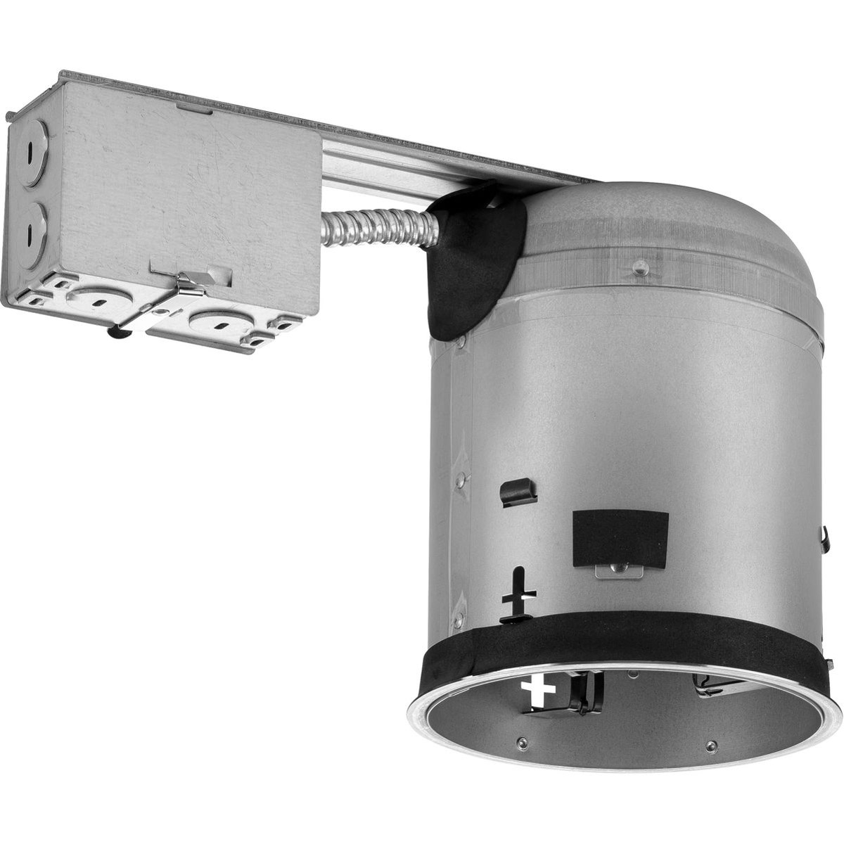 Recessed online lighting housing