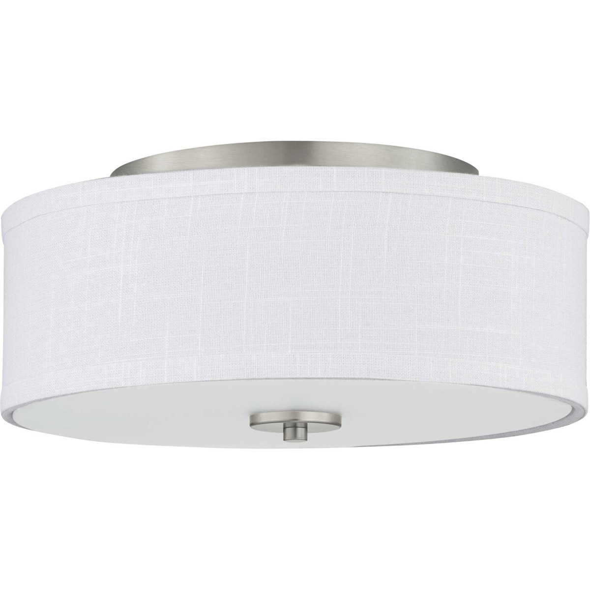 Inspire LED LED 13 inch Brushed Nickel Flush Mount Ceiling Light, Progress LED