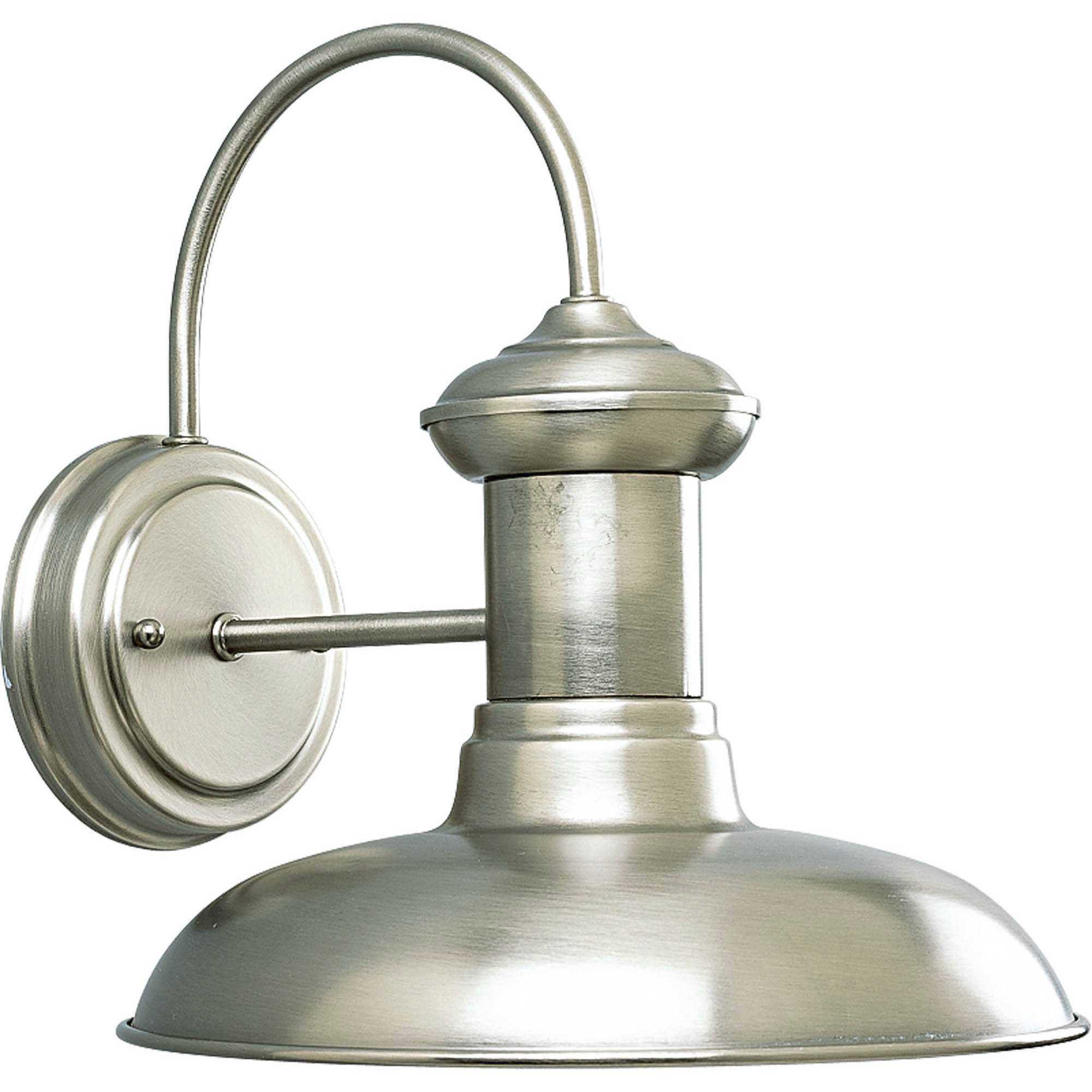 Brookside 1 Light 11 inch Antique Nickel Outdoor Wall Lantern, Medium