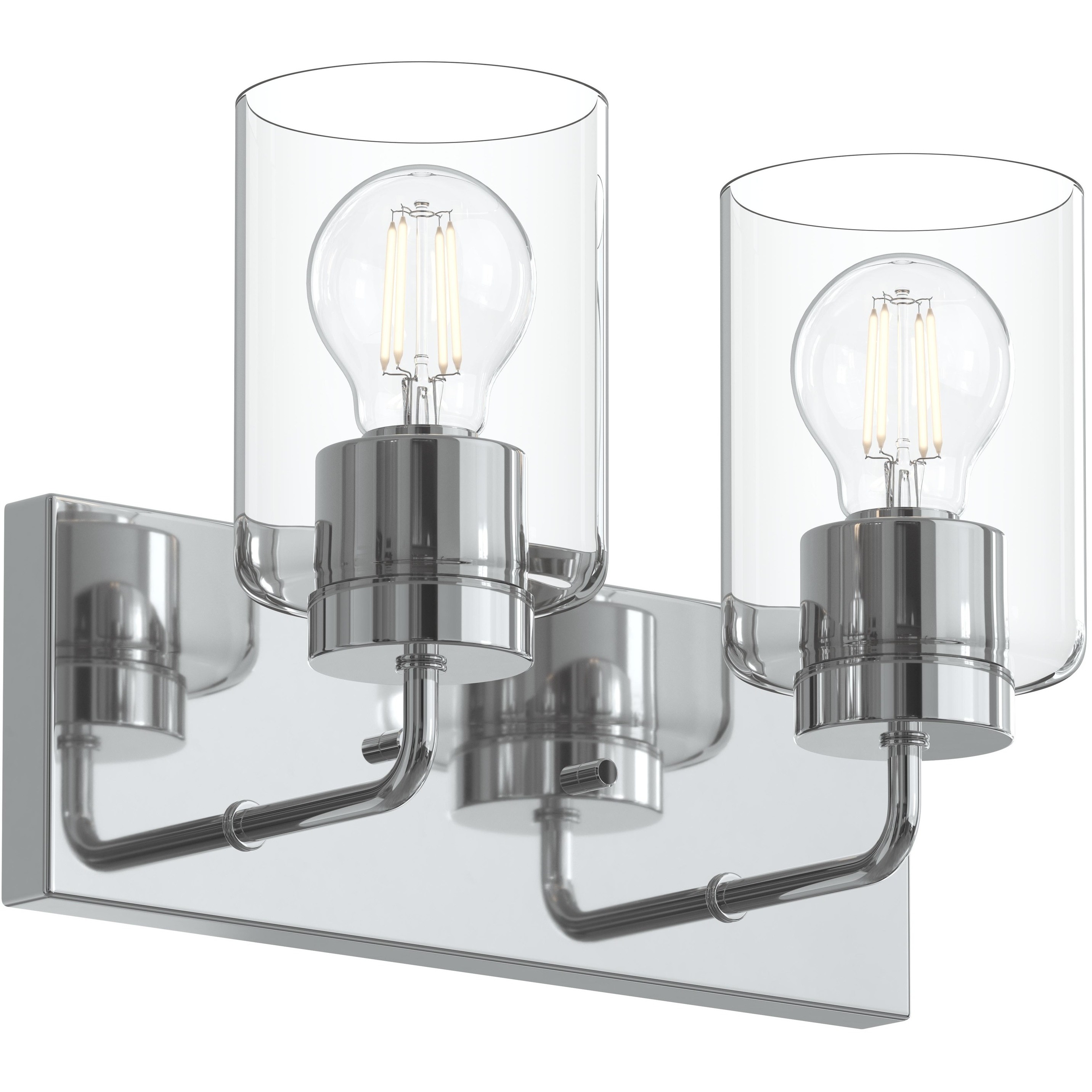 Merry 2 Light 12 inch Polished Chrome Bath Vanity Wall Light