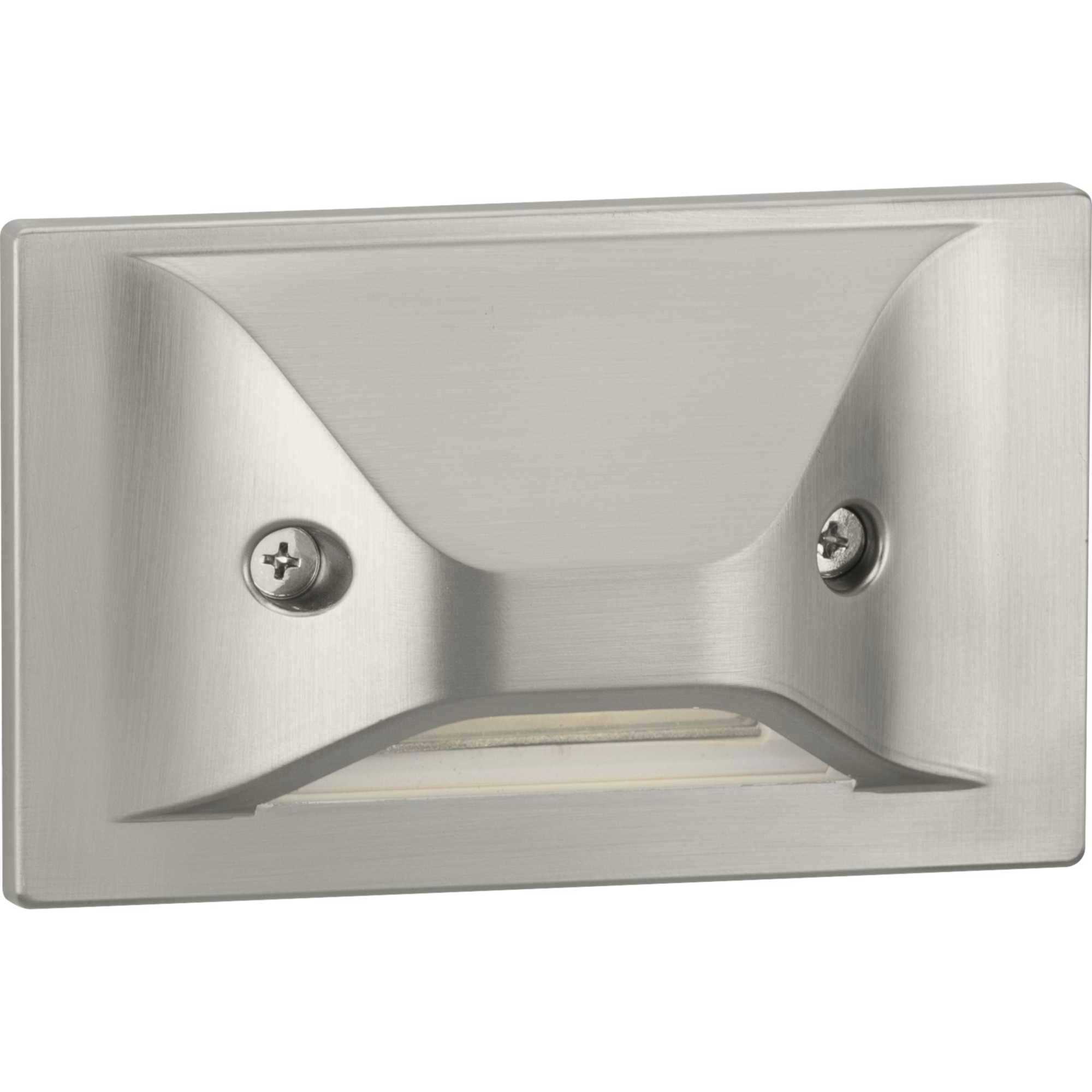 LED Step Lights 120 4.5 watt Brushed Nickel Indoor/Outdoor Step Light, Progress LED