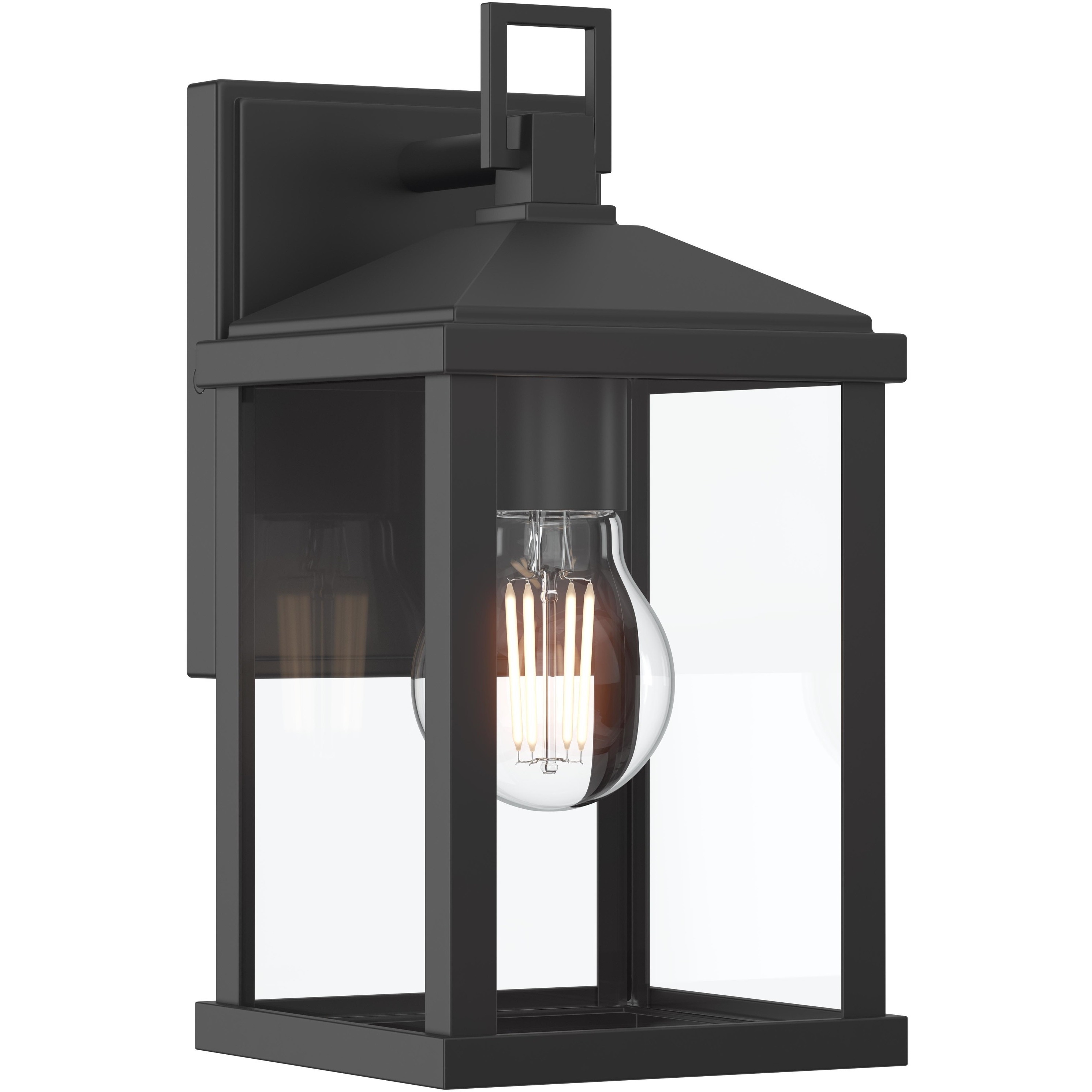 Cantley 1 Light 10.25 inch Matte Black Outdoor Wall Lantern