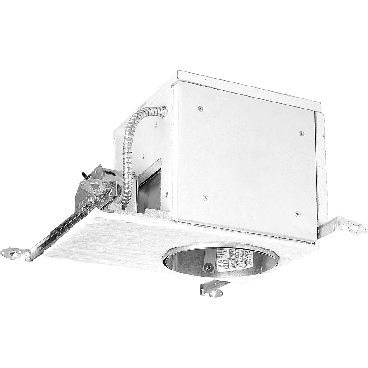 Fb Light Progress P821-FB Recessed Lighting Unfinished Recessed Firebox Housing ...
