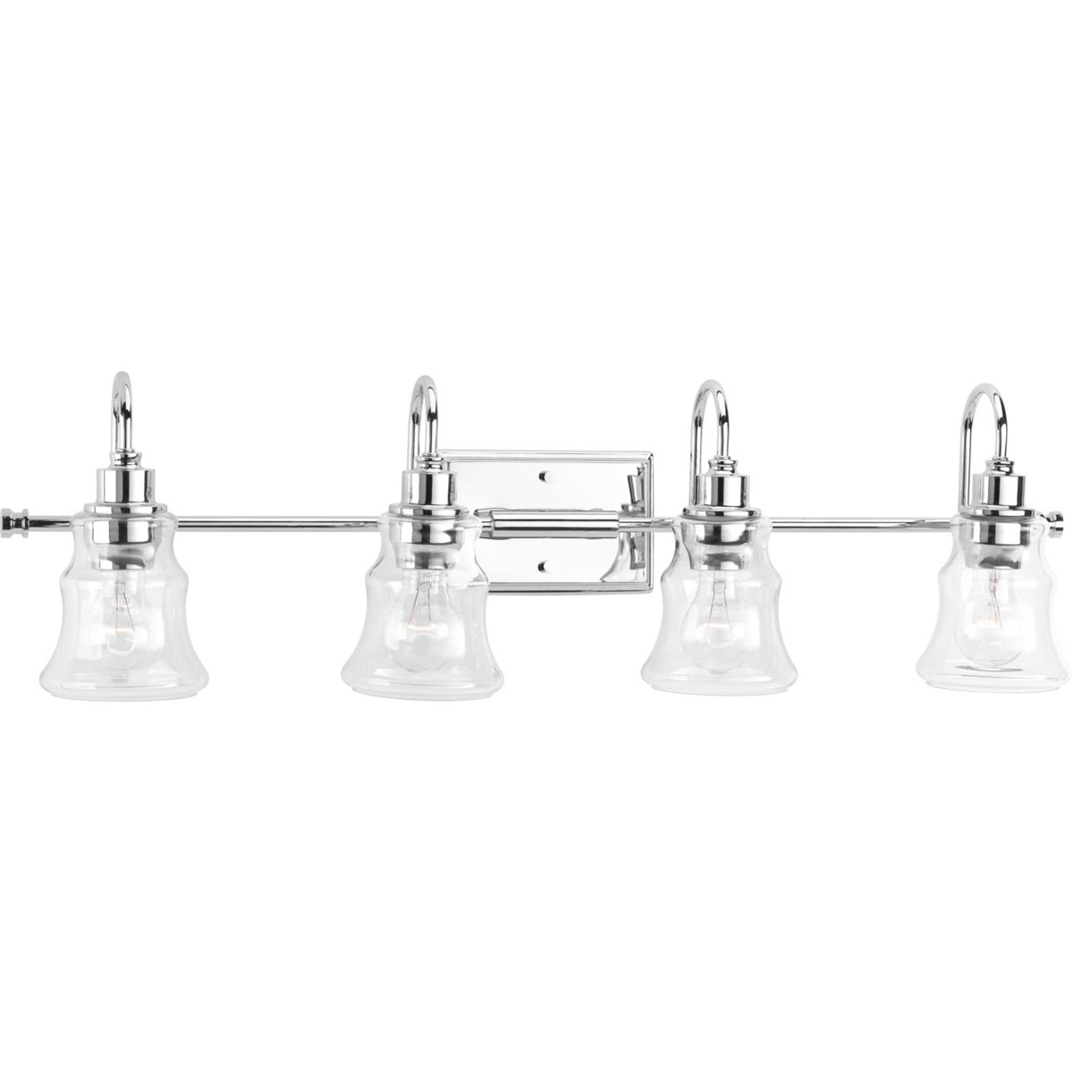 Litchfield 4 Light 33 inch Polished Chrome Bath Vanity Wall Light