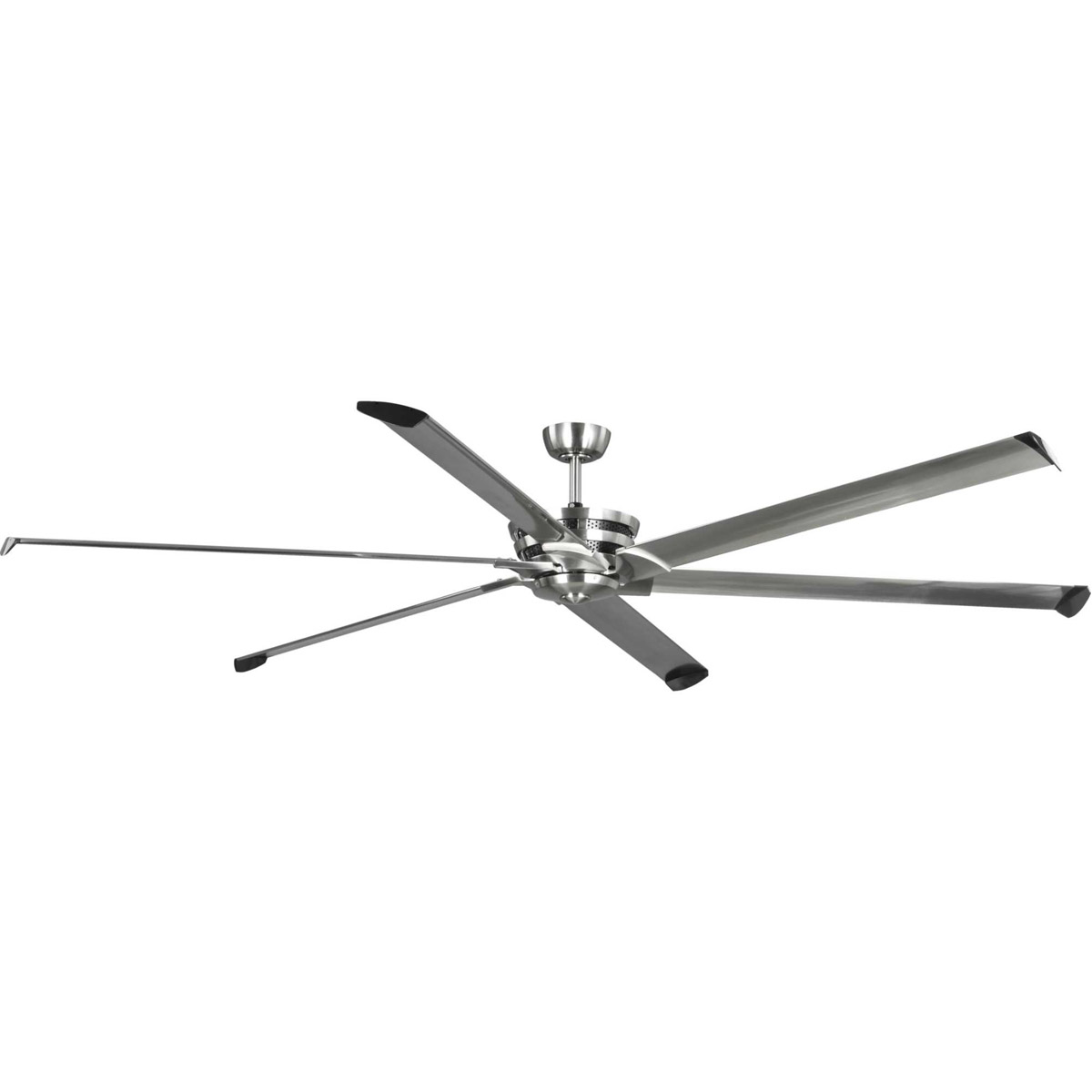 Progress P250030-009 Huff 96 inch Brushed Nickel Ceiling Fan