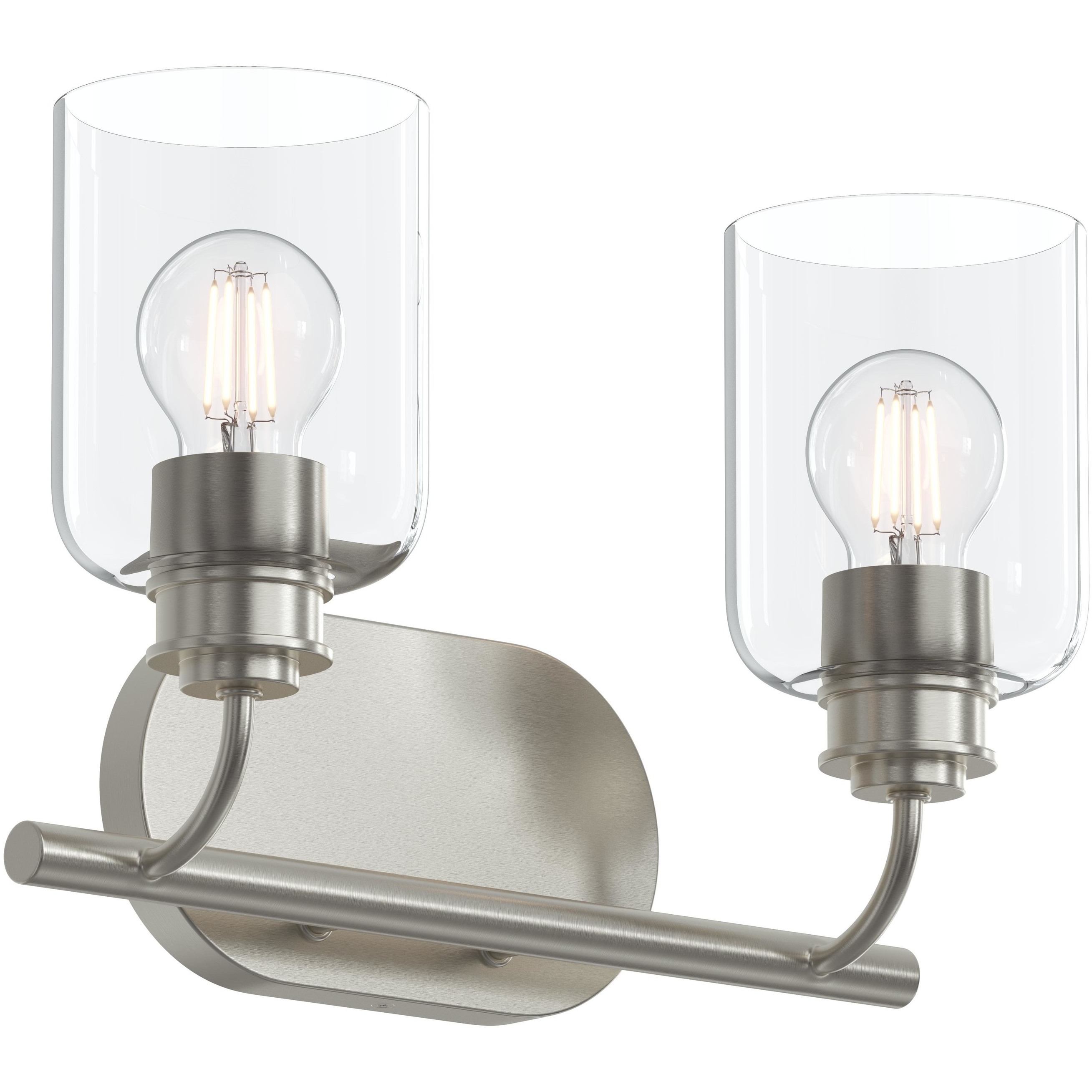 Reines 2 Light 14.75 inch Brushed Nickel Bath Vanity Wall Light