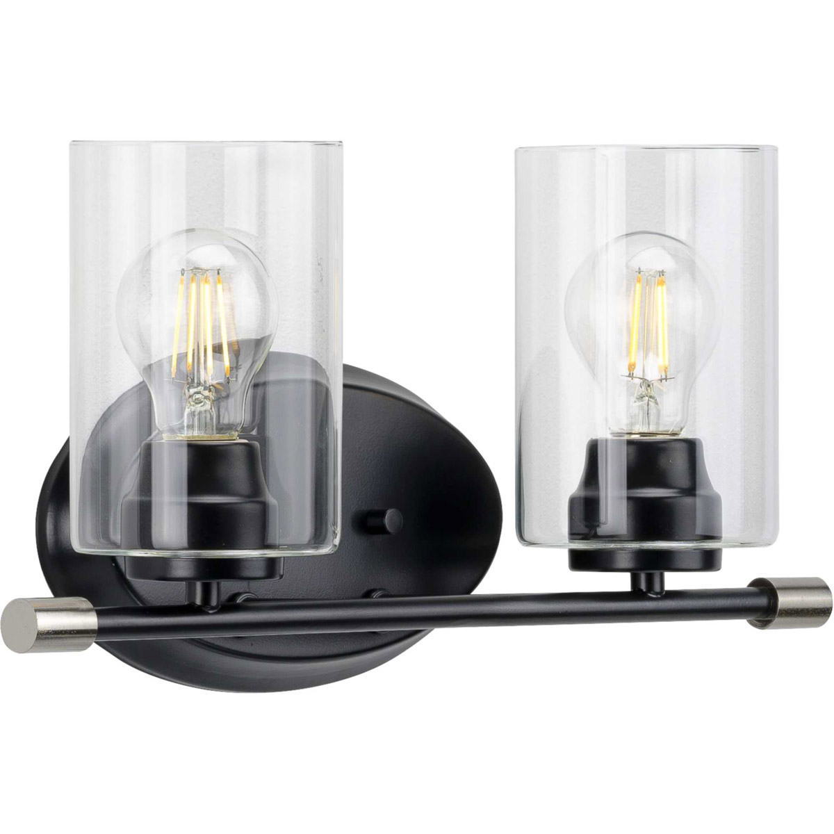 Riley 2 Light 16 inch Matte Black Bath Vanity Wall Light