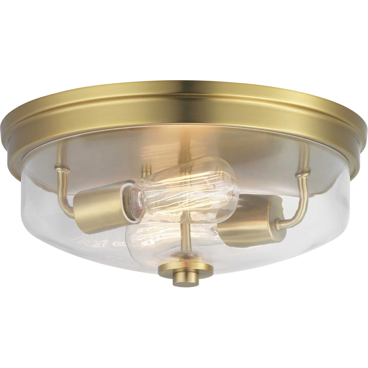 Blakely 2 Light 14 inch Brushed Bronze Flush Mount Ceiling Light, Design Series
